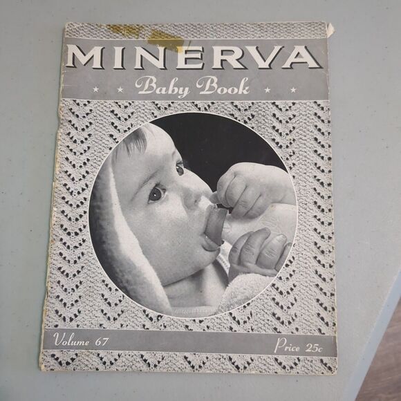 Vintage 1943 Minerva Knit Baby Fashion Patterns Instruction Magazine GC - Picture 1 of 5